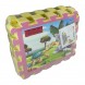 Дитячий м'який коврик-пазл EVA Герої мультфільмів 8 пазлів 31,5 х 31,5 х 1 см Рожевий (12)