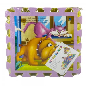 Дитячий м'який коврик-пазл EVA Герої мультфільмів 8 пазлів 31,5 х 31,5 х 1 см Бузковий (12) Дитячий м'який коврик-пазл EVA Герої мультфільмів 8 пазлів 31,5 х 31,5 х 1 см Бузковий (12)