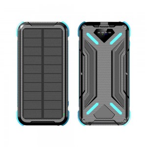 Універсальний потужний зовнішній акумулятор Jiageng ZL807 10000 mAh із сонячною панеллю, Блакитний (AMN) Універсальний потужний зовнішній акумулятор Jiageng ZL807 10000 mAh із сонячною панеллю, Блакитний (AMN)