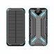 Універсальний потужний зовнішній акумулятор Jiageng ZL807 16000 mAh із сонячною панеллю, Блакитний (AMN)