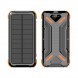 Універсальний потужний зовнішній акумулятор Jiageng ZL807 16000 mAh із сонячною панеллю, Помаранчевий (AMN)
