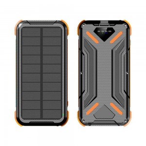 Универсальный мощный внешний аккумулятор Jiageng ZL807 20000 mAh с солнечной панелью, Оранжевый (AMN) Универсальный мощный внешний аккумулятор Jiageng ZL807 20000 mAh с солнечной панелью, Оранжевый (AMN)