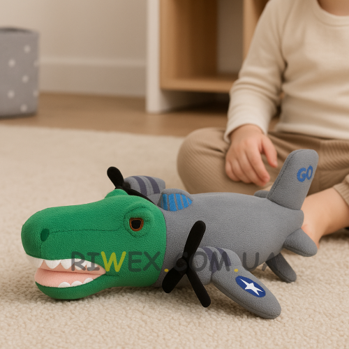 Дитяча м'яка іграшка Bombardiro Crocodilo Італьянські меми (OX)