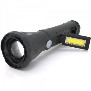 Компактный ручной фонарик аккумуляторный 3 режима Zoom JLP-2182A (12)