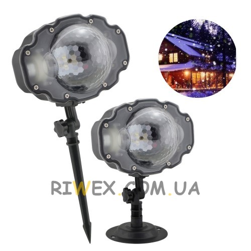 Проектор вуличний лазерний Snow flower Lamp Pro 2 Чорний (12)