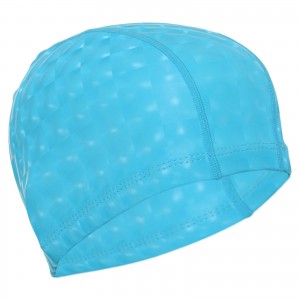 Гумова шапочка для плавання текстильна з покриттям PU SP-Sport PU-3BB Блакитний (12) Гумова шапочка для плавання текстильна з покриттям PU SP-Sport PU-3BB Блакитний (12)