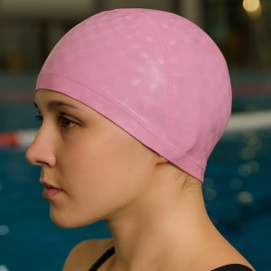 Гумова шапочка для плавання текстильна з покриттям PU SP-Sport PU-3BB Рожевий (12) Гумова шапочка для плавання текстильна з покриттям PU SP-Sport PU-3BB Рожевий (12)