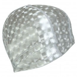 Гумова шапочка для плавання текстильна з покриттям PU SP-Sport PU-3BB Сірий (12)