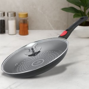 Сковорода BENSON BN-432 міцний алюміній з антипригарним діамантовим покриттям, з кришкою 24 см (2358) Сковорода BENSON BN-432 міцний алюміній з антипригарним діамантовим покриттям, з кришкою 24 см (2358)