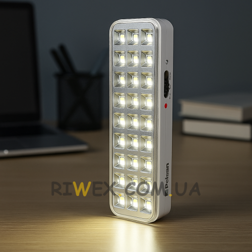 Настольный аварийный светильник-лампа Pelsan 30LED IP40 3Вт 120lm 204619 (12)