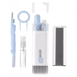 Великий набір для чищення клавіатури, навушників, техніки в кейсі для зберігання 7в1 (205)