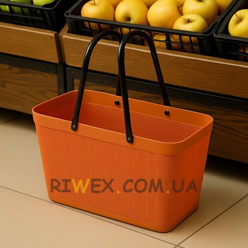 Господарська сумка для покупок та пікніка з ручками 35,5х19х16,5 см
