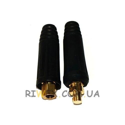 Сварочный разъём для подключения кабеля 10х25 мм (P-853)(JS)