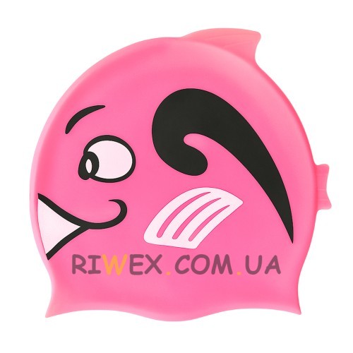 Силиконовая детская шапочка для плавания Розовый (12)