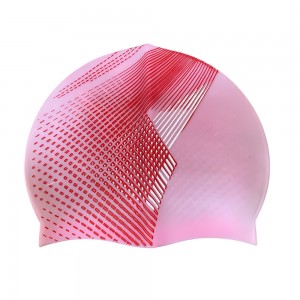 Силіконова шапочка для плавання Рожева (12)