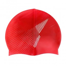 Силиконовая шапочка для плавания Красная (12)