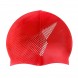 Силіконова шапочка для плавання Червона (12)