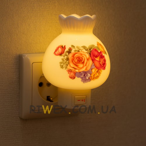 Декоративний нічник-світильник Ваза Fragrant Small Porcelain 220V