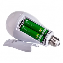 Аварійна акумуляторна LED лампочка NEI HL-E05 2 АКБ 18650 E27 (AMN)