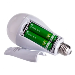 Аварійна акумуляторна LED лампочка NEI HL-E05 2 АКБ 18650 E27 (AMN)