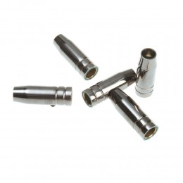 Хромированное гладкое сопло МВ-15  втулка латунь для горелки MIG/MAG P-1069 (JS)