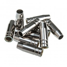 Хромированное гладкое сопло МВ-15  втулка латунь для горелки MIG/MAG P-1069 (JS)