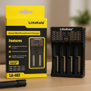 Портативний зарядний пристрій для батарейок LiitoKala Lii-402 battery charger TYPE-C (AX) Портативний зарядний пристрій для батарейок LiitoKala Lii-402 battery charger TYPE-C (AX)
