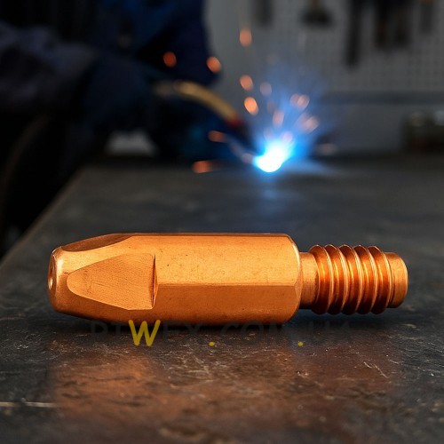 Наконечник М6х28-0,8 стабильная подача тока на сварочную проволоку 1125 (JS)