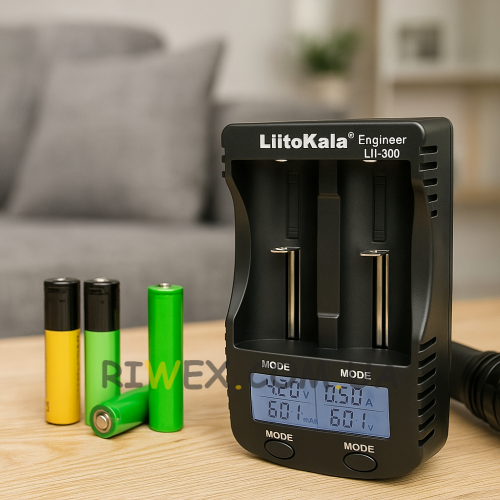 Портативное зарядное устройство для батареек LiitoKala Lii-300+EU battery charger (AX)
