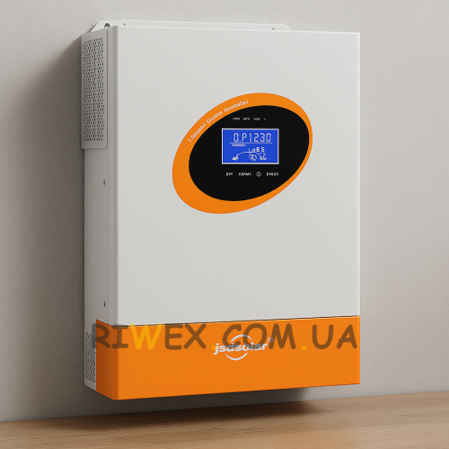Гибридный инвертор JSDSolar 48V-6,2КВт, MPPT 120A, 500V Smart BMS/ Чистая синусоида + Wi-FI