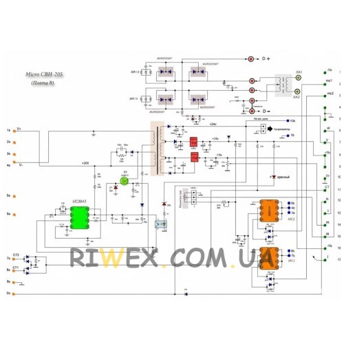 Плата для зварювального апарату P-832 для точного керування роботою зварювального обладнання (JS)