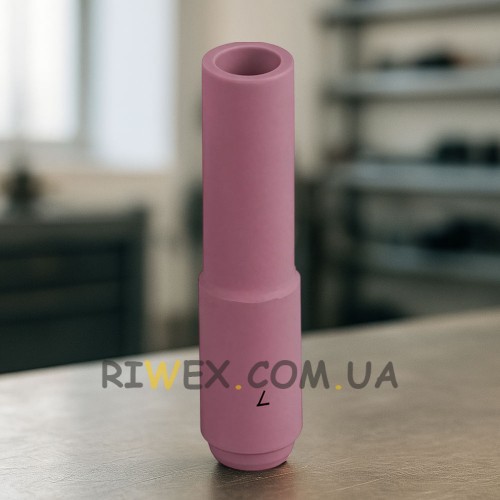 Сопло керамическое удлиненное для аргонодуговой горелки (TIG), № 6L д. 9,5 мм P-1186 (JS)