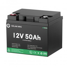  Літій-залізо-фосфатний акумулятор AUMOON LiFePO4 12V-50Ah (640 Вт) BMS, для ДБЖ (OX)