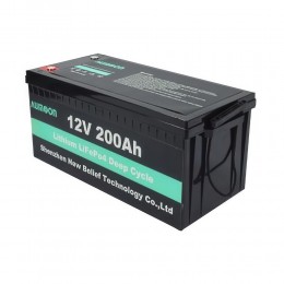 Літій-залізо-фосфатний акумулятор AUMOON  LiFePO4 12,8V-200Ah (2,56 КВт) BMS, Bluetoouth для ДБЖ (OX)