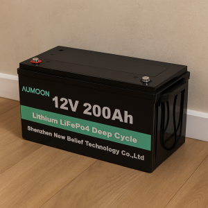 Літій-залізо-фосфатний акумулятор AUMOON  LiFePO4 12,8V-200Ah (2,56 КВт) BMS, Bluetoouth для ДБЖ (OX)