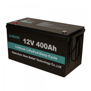 Літій-залізо-фосфатний акумулятор AUMOON LiFePO4 12,8V-400Ah 5,12 КВт Smart BMS Bluetoouth для ДБЖ (OX)