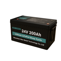 Літій-залізо-фосфатний акумулятор AUMOON LiFePO4 25,6V-200Ah (5,12 КВт) BMS, Bluetoouth, для ДБЖ (OX)