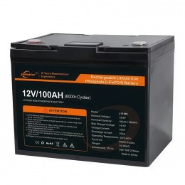 Аккумулятор Jsdsolar J12100 LiFePO4 12,8V-100Ah 1,28 КВт BMS с экраном (OX)