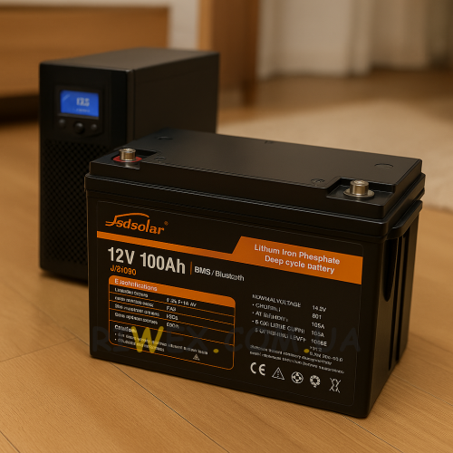 Акумулятор Jsdsolar J12100 LiFePO4 12,8V-100Ah 1,28 КВт BMS Bluetoouth (OX)