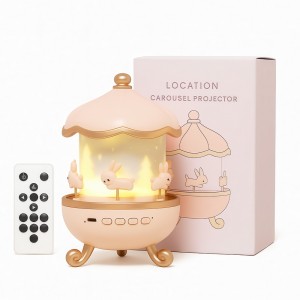 Музичний проектор-нічник з Bluetooth і пультом управління «Карусель зайчиків» WH-E11-02 (259)