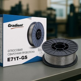 Зварювальний дріт з ухилом флюсу 0.8 мм (1 кг) самозахисний E71T-GS 718 (JS)