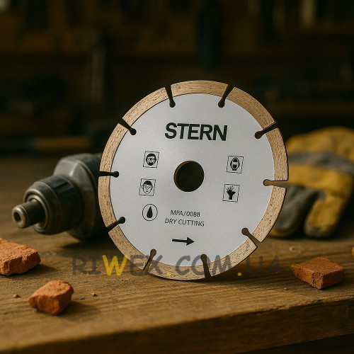 Алмазный диск с сегментным делением для сухой резки STERN S (сегмент) 150x2.2х22.2 P-1317 (JS)