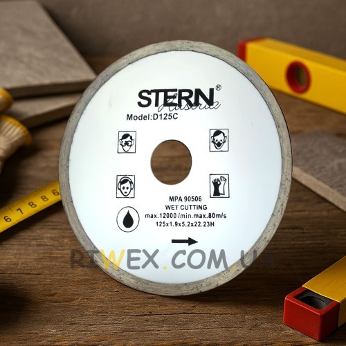 Алмазный диск STERN 125×1.9×22 сплошной высококачественный инструмент для резки твердых материалов 742 (JS)