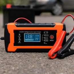 Автомобільний зарядний пристрій для акумулятора авто 24А, 12В, DL-302 (206)