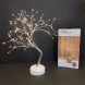 Декоративна світлодіодна настільна гірлянда біле дерево "Бансай" 60 см 108 діодів 12В/3хАА Білий (4389)