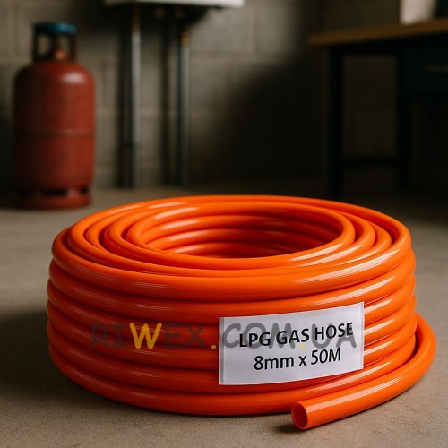 Высококачественный двухслойный газовый шланг Ø8 мм длиной 50 м P-1870 (JS)