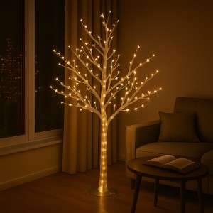 Украшение для дома, сада или витрины Светодиодное дерево «Сакура» 1.8 м, 500 LED, IP44, Теплый белый (4389)