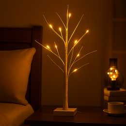 Светодиодный декоративный светильник дереао с аккумулятором BRICO Ultra 90 LED 900Lm ip20 2400mAh Теплый (4389)