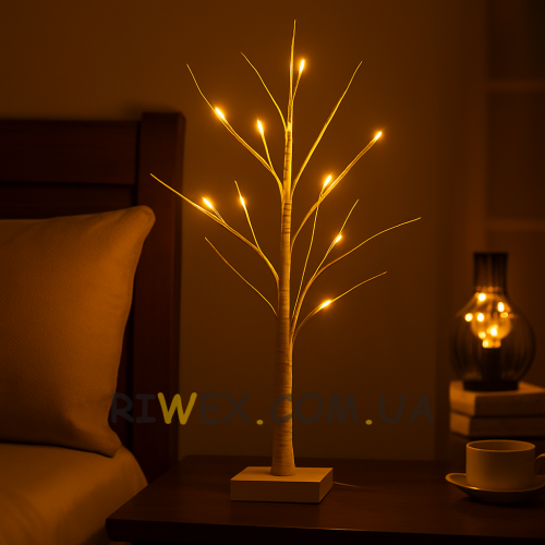 Светодиодный декоративный светильник дереао с аккумулятором BRICO Ultra 90 LED 900Lm ip20 2400mAh Теплый (4389)