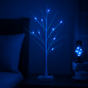 Светодиодный декоративный светильник дереао с аккумулятором BRICO Ultra 90 LED 900Lm ip20 2400mAh Синий (4389)